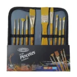 Set de 10 Pinceles Sintéticos Artel Con Estuche