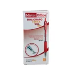 Lápiz Gel Grip Retractil 0.7Mm Mister Office Rojo - Imagen 2