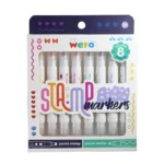 Set 8 Timbres Roller Doble Pta Fun Color Wero