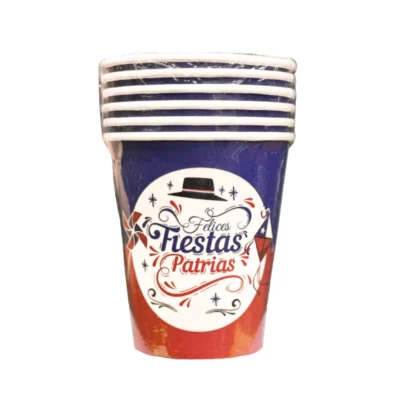 Vaso Fiestas Patrias 250ml 6Pza