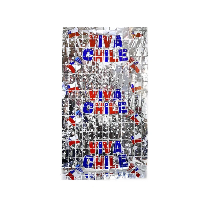 Cortina Plata Viva Chile 1x2Mts