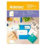 Etiquetas Autoadhesivas Blancas Adetec 6312