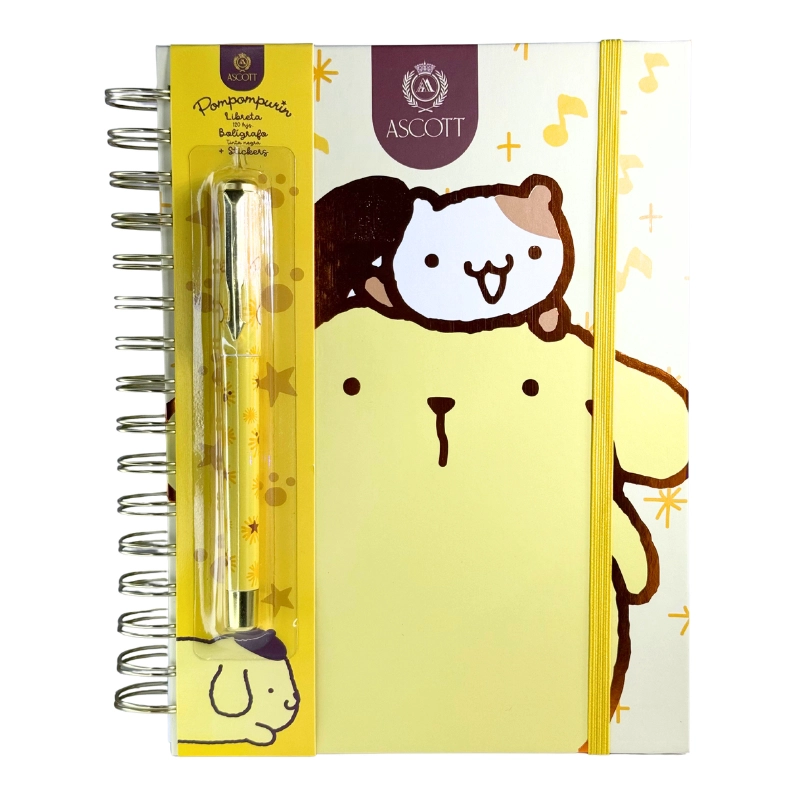 Libreta Espiral + Lápiz Pompompurin Ascott - Imagen 2